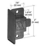 CRL F2611 Black Sliding Window Latch and Pull with 1-9/16