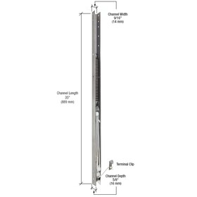 CRL FA3410 35&#034; Window Channel Balance - 3410 or 34-1