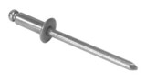 CRL FBF48PK 1/8" Diameter 3/8" to 1/2" Grip Range Stainless Steel Mandrel and Rivet - Pack of 1000