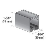 CRL Fallbrook 3m Fixed Frame Profile for Ceiling