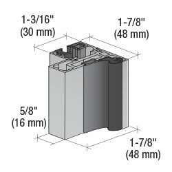 CRL Fallbrook Door Frame Profile Glass-to-Glass