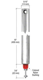 CRL FH1620 16&#034; Tubular Spiral Tilt Window Balance Red Bushing