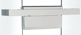 CRL FH4SAS Satin Anodized Single Floating Header for Overhead Concealed Door Closers for 36" Wide Opening