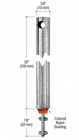 CRL FL2220 22&#034; Tubular Spiral Tilt Window Balance Red Bushing