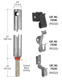 CR Laurence FR2322 3/8&#034; 2320 Non-Tilt Spiral Balance With FS342 Clip Attached