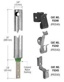 CR Laurence FR3542 3/8&#034; 3540 Non-Tilt Spiral Balance With FS342 Clip Attached