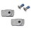 CRL FXHHN Fallbrook XL Series Hammer Head Nut - 3/8" or 1/2" (10 mm or 12 mm) Glass, Price/Pair