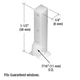 CRL G3004 7/16" Nylon Sliding Window Roller for Guaranteed Products Windows