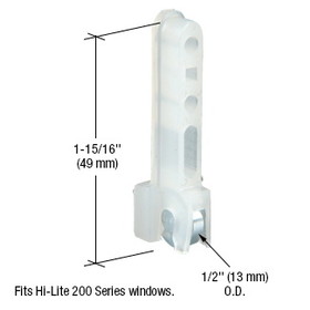 CRL G3076 Sliding Window Roller with 1/2" Steel Wheel for HiLite 200 Series Windows