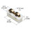 CRL G3119 1/2" Flat Edge Tandem Brass Window Roller Assembly with 9/16" Wide Housing, Price/Package