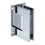 CRL GEN537CH Polished Chrome Geneva 537 Series Wall Mount Full Back Plate Standard Hinge With 5 Degree Offset, Price/Each