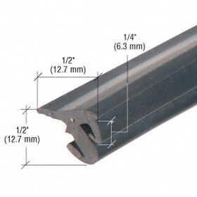 CRL GGT38500 3/8" Roll-In EPDM Gasket for Tapered Sidelite Rails - 500' Roll