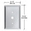 CRL GMP104C Clear Dimmer Switch 1/2" Hole Glass Mirror Plate, Price/Each