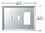 CRL GMP15C Clear Double Toggle Designer Glass Mirror Plate, Price/Each
