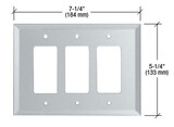 CRL Triple Designer Glass Mirror Plate