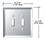 CRL GMP8C Clear Double Toggle Glass Mirror Plate, Price/Each