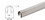 CRL GR20BS 304 Grade Brushed Stainless 2" GRS&#153; Premium Cap Rail for 1/2" or 5/8" Glass - 120"