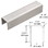 BRUSHED STAINLESS 11 GAUGE CAP RAIL FOR 3/4" MONOLITHIC TEMPERED GLASS - 168"