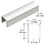 POLISHED STAINLESS 11 GAUGE CAP RAIL FOR 3/4" MONOLITHIC TEMPERED GLASS - 120"