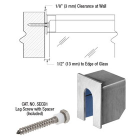CRL Stainless Stabilizing End Cap for 11 Gauge Cap Railings
