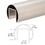 CRL GRRF20BS Brushed Stainless Steel 1-7/8" Roll Form Cap Rail - 19'-8", Price/Each