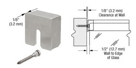 CRL Stainless Square Stabilizing End Cap for 2" Square Cap Railing