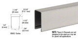 CRL Stainless U-Channel Cap for 3/4