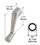 CRL H3713 White Casement Operator Handle with 3/8" Spline Size and 2-11/16" Length