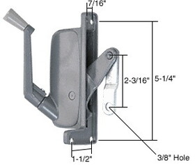 CRL H3673 Left Hand Awning Window Operator for Stanley Windows