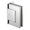CRL H8011BTCH Chrome Oil Dynamic Offset Back Plate Wall-to-Glass Hinge - Hold Open, Price/Each