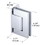 CRL H8211BTCH Chrome Vernon Offset Back Plate Wall-to-Glass Hinge - NHO, Price/Each
