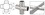 CRL HR15NBS Brushed Stainless Flush Cross for 1-1/2" Tubing, Price/Each