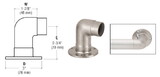 CRL HR15QBS Brushed Stainless Flush Wall Return for 1-1/2