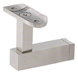 CRL HR5EPBS Brushed Stainless Shore Series Post Mounted Hand Rail Bracket