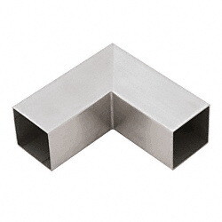 CRL HRS15HBS Brushed Stainless 90 Degree Horizontal Corner for 1-1/2" Square Hand Railing