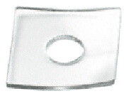 CRL HW061 Clear 3/4" Outside Diameter Square Washer