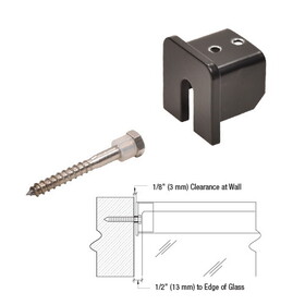 CRL Stabilizing End Cap for L10 Series Cap Rail