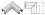 CRL L20HBS Brushed Stainless 50.8 mm Diameter 90 Degree Horizontal Corner for 21.52 or 25.52 mm Glass Cap Railing, Price/Each