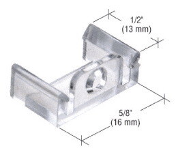CRL L5840 Clear 5/8" x 1/2" Window Grid Retainers - Carded