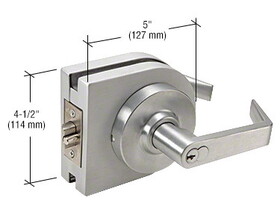 CRL LH80BS Brushed Stainless 6-Pin Classroom Lever Lock Housing - Grade 1