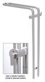 CRL Stainless Hand LLPA Series Locking Ladder Pull - Curved Exterior