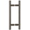 CRL LP8X8SB Satin Brass 8" Ladder Style Back-to-Back Pull Handles, Price/Each