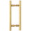 CRL LP8X8SB Satin Brass 8" Ladder Style Back-to-Back Pull Handles, Price/Each