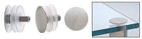 CRL LPC112BS Brushed Stainless Low Profile Standoff Cap Assembly for 1-1/2" Standoff Bases