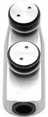 CRL LS2BS Brushed Stainless Laguna Series Transom Mounted Free-Swinging Top Pivot Fitting
