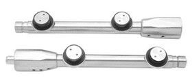 CRL LS8BS Brushed Stainless Laguna Top and Bottom Pivot Rods for Full Height Vertical Rod Insert