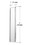 CRL MFPC8 Clear Acrylic Mirror Stick-On Finger Pull, Price/Each