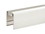 CRL MR2DW Sky White 200, 300, 350 and 400 Series 241" Long Horizontal Double Glass Mid-Rail, Price/Each