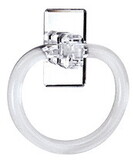 CRL Clear Acrylic Mirrored Towel Ring