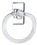 CRL MTRC1 Clear Acrylic Mirrored 5" Towel Ring